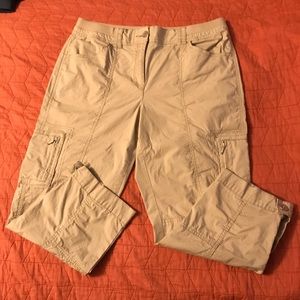 Chico’s khaki crop capris